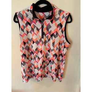 Tail Sleeveless Polo Shirt